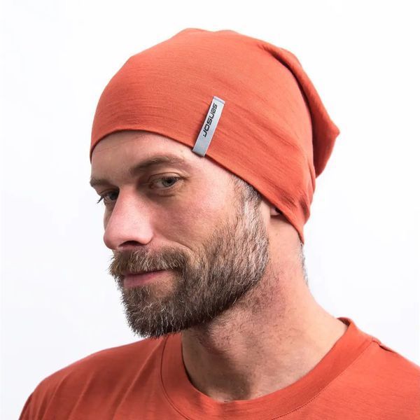 Шапка Sensor Merino Active, колір теракотовий, розмір L SU32MA-terracotta-L фото