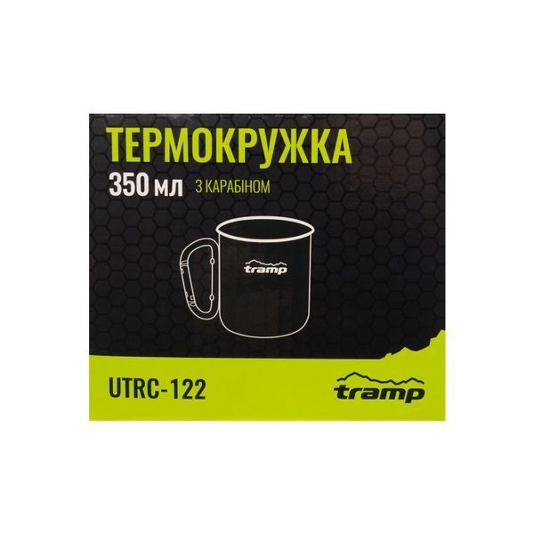 Термокухоль Tramp з карабіном 350 мл (олива) UTRC-122-olive фото