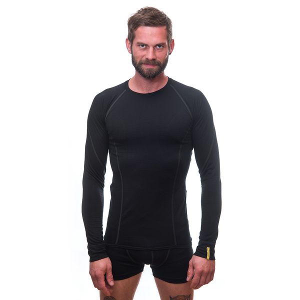 Термофутболка чоловіча Sensor Merino Active LS black 11109033, SM11MA-black-XXXL SM11MA-black-XXXL фото