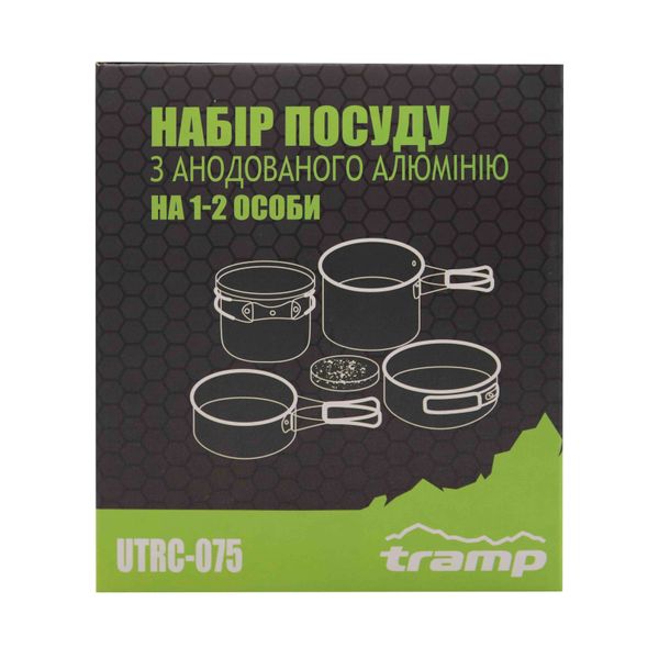 Набір посуду TRAMP з анодованого алюмінію на 1-2 персони 0,9/1,3л UTRC-075 UTRC-075 фото