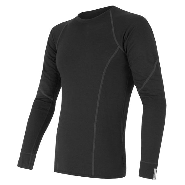 Термофутболка чоловіча Sensor Merino Active LS black 11109033, SM11MA-black-XXXL SM11MA-black-XXXL фото