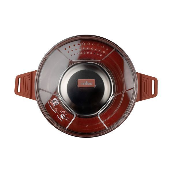 Складана силіконова каструля Tribe Collapsible Pot 2,5 л (brown) T-FF-0025-brown фото