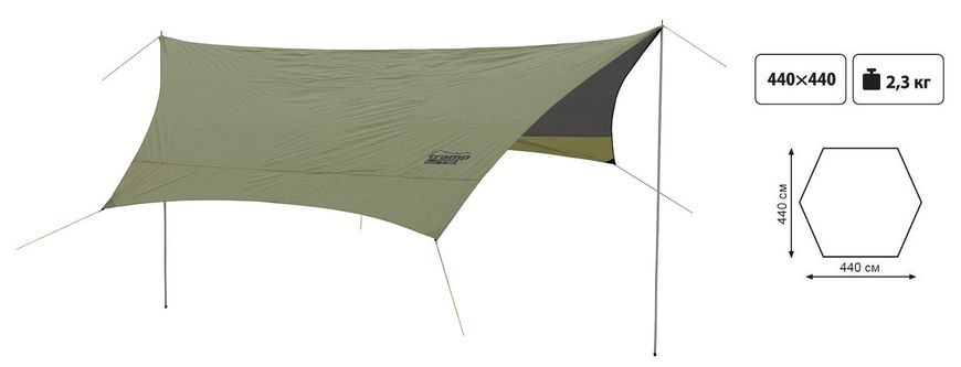 Тент зі стійками Tramp Lite Tent green UTLT-034 UTLT-034 фото