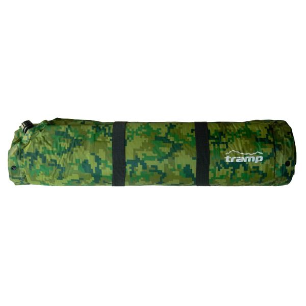 Килимок самонадувний Tramp з можливістю зістібання camo 185х65х5 UTRI-007 UTRI-007 фото