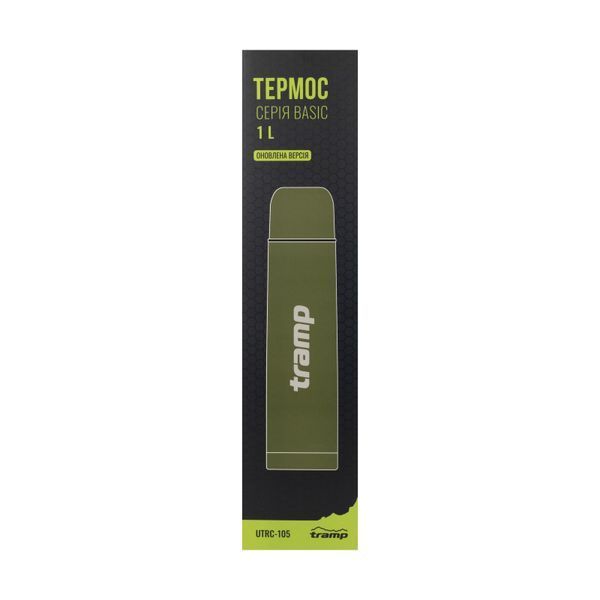 Термос TRAMP Basic 1 л, оливковый UTRC-105-black фото