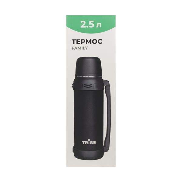 Термос Tribe Family line 2.5 л, чорний T-DG-0002-black фото