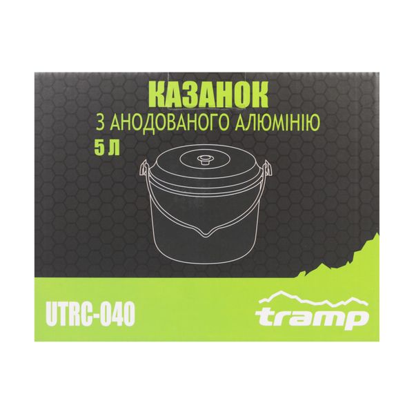 Казан Tramp анодований з кришкою 5л UTRC-040 UTRC-040 фото