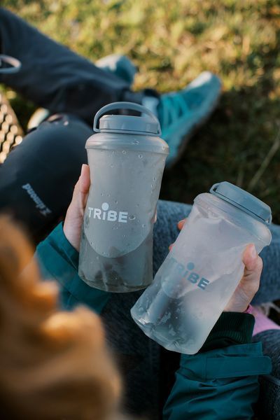 Мягкая бутылка для воды Tribe Soft Bottle 1 л TPU T-FE-0023-crystal-white фото