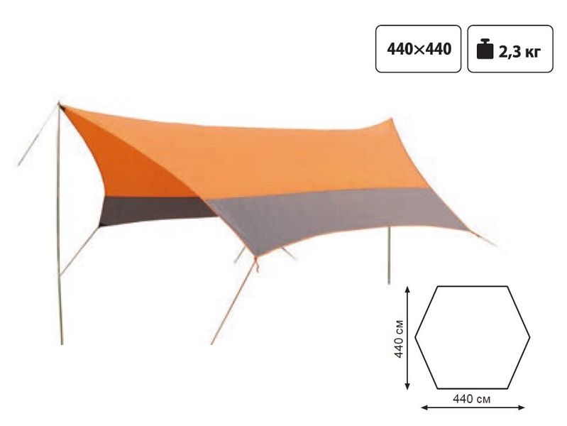 Тент зі стійками Tramp Lite Tent orang TLT-011 фото