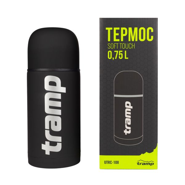 Термос TRAMP Soft Touch 0,75 л UTRC-108 black UTRC-108-black фото