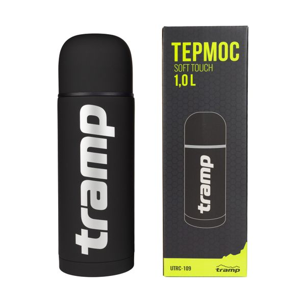 Термос TRAMP Soft Touch 1 л UTRC-109 black UTRC-109-black фото