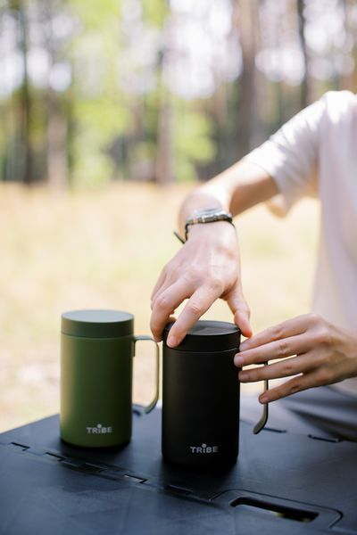 Чашка-термос Tribe Adventure Mug 450 мл, оливковая T-FA-0032-olive фото