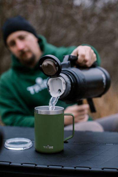 Чашка-термос Tribe Adventure Mug 450 мл, оливковая T-FA-0032-olive фото