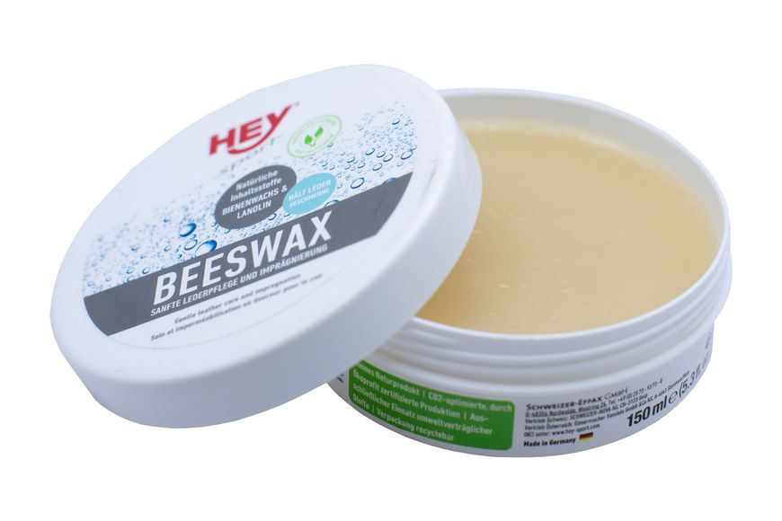 Водовідштовхуюче просочення на основі воску для взуття HeySport Beeswax Proof 150 ml 20970000 фото