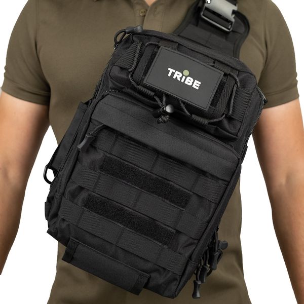 Сумка через плече Tribe Sling Pack 6,5 L T-IE-0003, olive T-IE-0003-olive фото