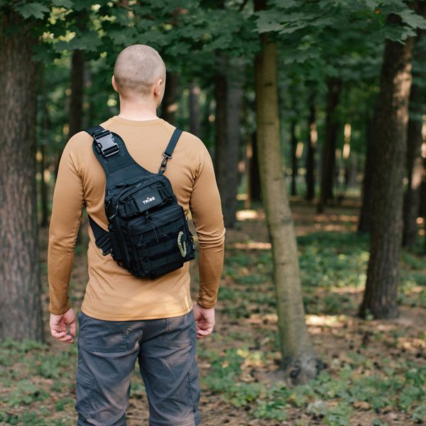 Сумка через плече Tribe Sling Pack 6,5 L T-IE-0003, olive T-IE-0003-olive фото