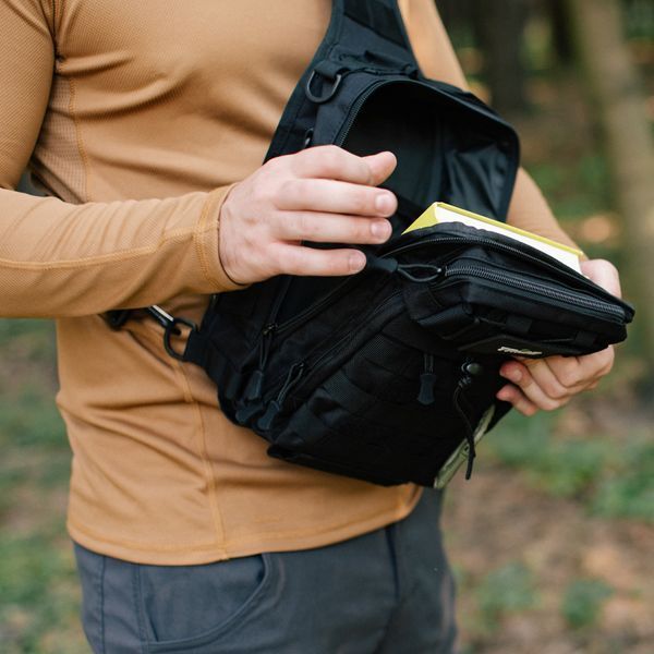 Сумка через плечо Tribe Sling Pack 6,5 л, черная T-IE-0003-black фото