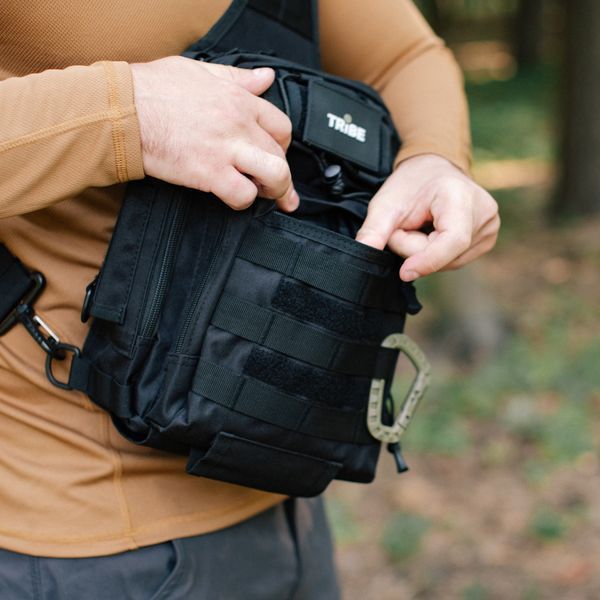 Сумка через плечо Tribe Sling Pack 6,5 л, черная T-IE-0003-black фото