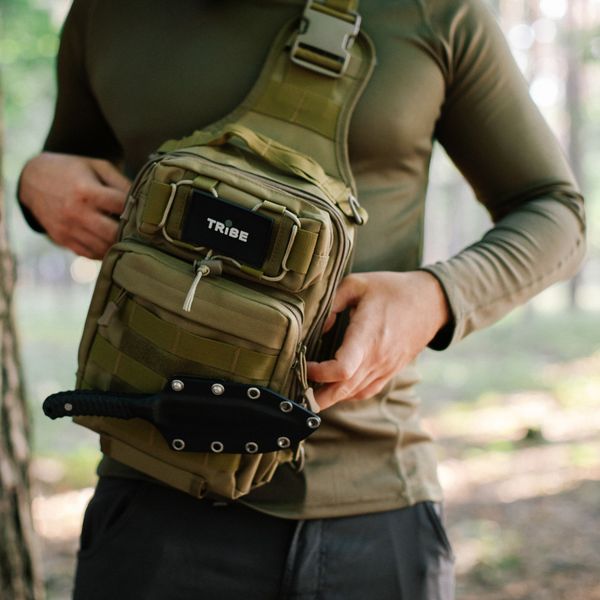 Сумка через плече Tribe Sling Pack 6,5 L T-IE-0003, olive T-IE-0003-olive фото