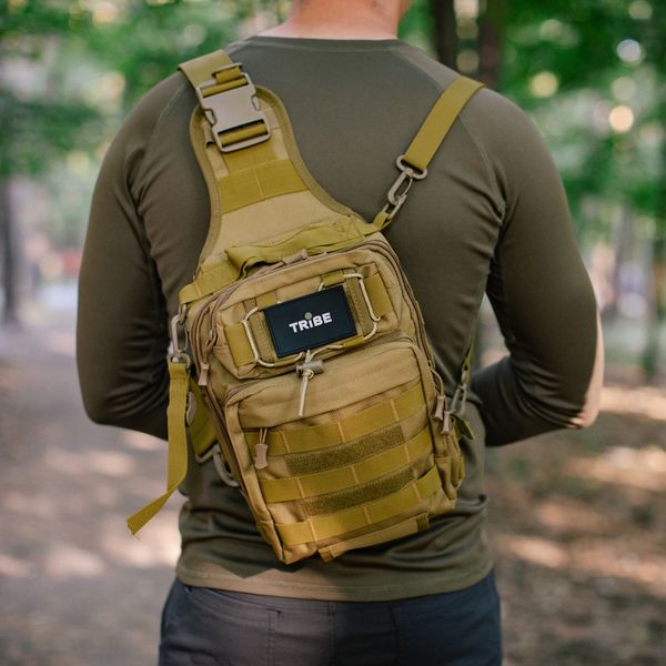 Сумка через плече Tribe Sling Pack 6,5 L T-IE-0003, olive T-IE-0003-olive фото