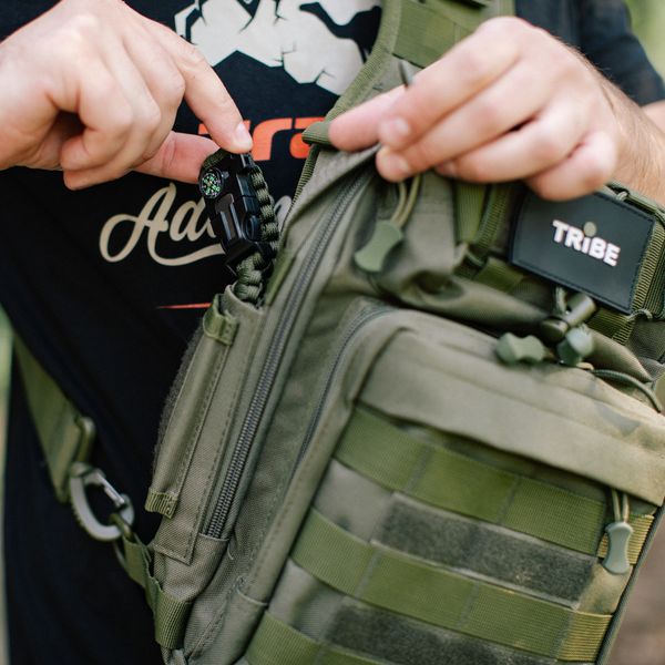 Сумка через плече Tribe Sling Pack 6,5 L T-IE-0003, olive T-IE-0003-olive фото