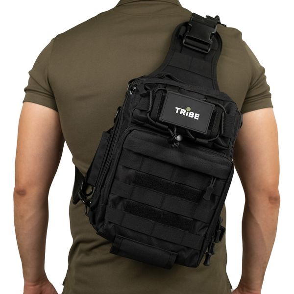 Сумка через плече Tribe Sling Pack 6,5 L T-IE-0003, olive T-IE-0003-olive фото