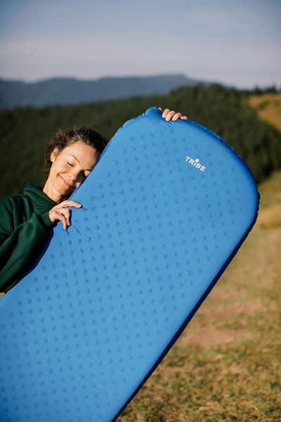 Самонадувний килимок Tribe Comfort Lite 5 см (синій) T-BB-0006-blue фото