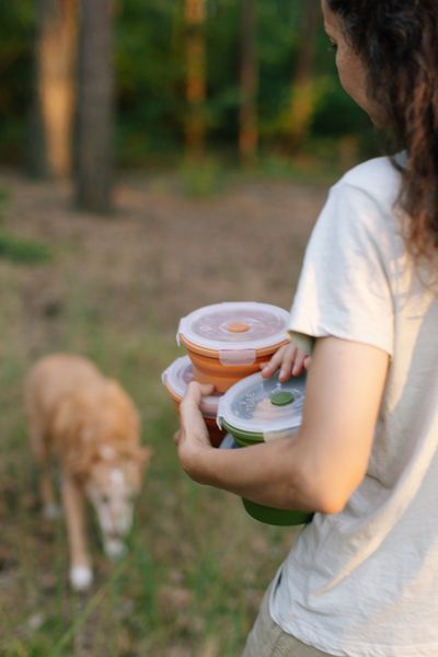 Силіконовий контейнер Tribe Bowl Container 800 мл, Ocher T-FF-0046-ocher фото