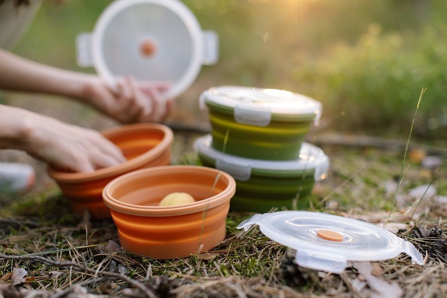 Силіконовий контейнер Tribe Bowl Container 800 мл, Ocher T-FF-0046-ocher фото
