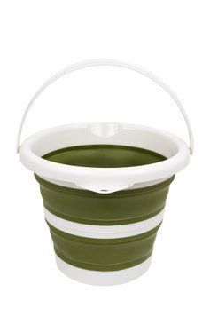 Складное силиконовое ведро Tribe Water Bucket 5 л, оливковое T-FJ-0047-olive фото