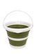 Складане силіконове відро Tribe Water Bucket 5 л, оливкове T-FJ-0047-olive фото 1